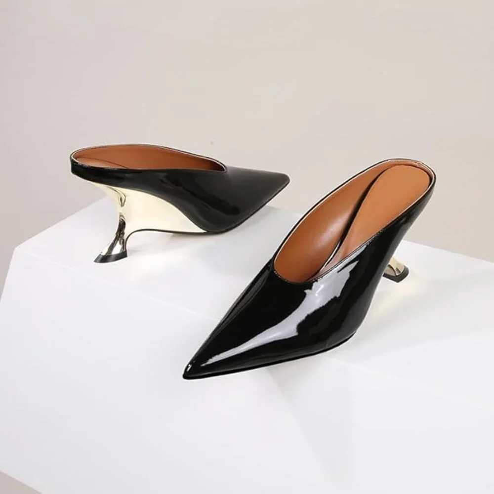 Leather Heels - Picture 1 of 5